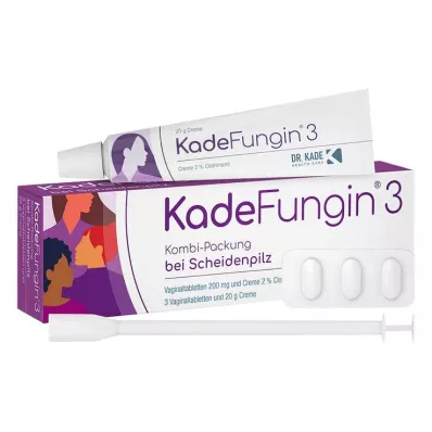 KADEFUNGIN 3 combip.20 g voidetta+3 emätintablettia, 1 kpl