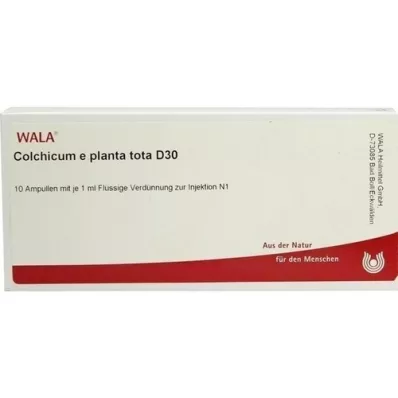 COLCHICUM E planta tota D 30 ampullia, 10X1 ml