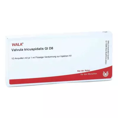 VALVULA tricuspidalis GL D 8 ampullia, 10X1 ml