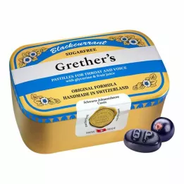 GRETHERS Mustaherukka Silver zf.Past.tin, 440 g