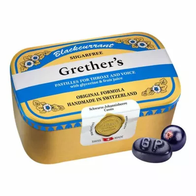 GRETHERS Mustaherukka Silver zf.Past.tin, 440 g