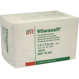 VLIWASOFT Kuitukangaspakkaukset 7,5x7,5 cm ei-steriilit 4l., 100 kpl