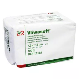 VLIWASOFT Kuitukangaspakkaukset 7,5x7,5 cm ei-steriilit 4l., 100 kpl