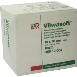 VLIWASOFT Kuitukangaspakkaukset 10x10 cm ei-steriilit 4l., 100 kpl