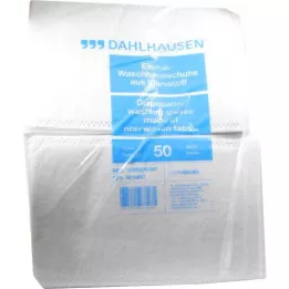 WASCHHANDSCHUHE Fleece 14,5x22 cm, 50 kpl