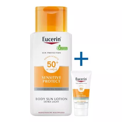 EUCERIN Aurinkovoidetta extra light LSF 50, 150 ml