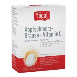 TOGAL Päänsärkyheräte + Vit.C-huuhdetabletit, 20 kpl