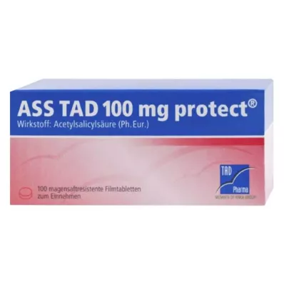 ASS TAD 100 mg suojattu enteropäällysteinen kalvopäällysteinen tabletti, 100 kpl ASS TAD 100 mg suojattu enteropäällysteinen kalvopäällysteinen tabletti, 100 kpl