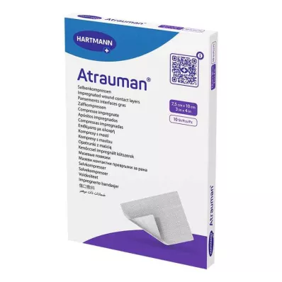 ATRAUMAN 7,5x10 cm steriilit kompressit, 10 kpl
