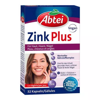 ABTEI Sinkki Plus ravintokapselit, 32 kapselia