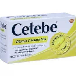 CETEBE C-vitamiinia hitaasti vapauttavia kapseleita 500 mg, 30 kpl
