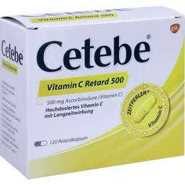 CETEBE C-vitamiinia hitaasti vapauttavia kapseleita 500 mg, 120 kpl