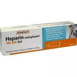 HEPARIN-RATIOPHARM 180 000 I.U. geeliä, 100 g
