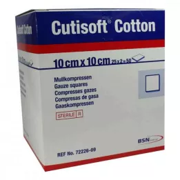 CUTISOFT Puuvilla Compr.10x10 cm ster.12x, 25X2 St