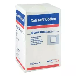 CUTISOFT Puuvilla Compr.10x10 cm unster.12x, 100 kpl