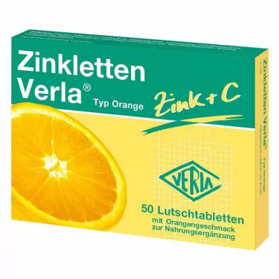 ZINKLETTEN Verla Appelsiini-pastillit, 50 kapselia ZINKLETTEN Verla Appelsiini-pastillit, 50 kapselia