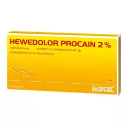 HEWEDOLOR Prokaiini 2 % -ampullit, 10 kpl