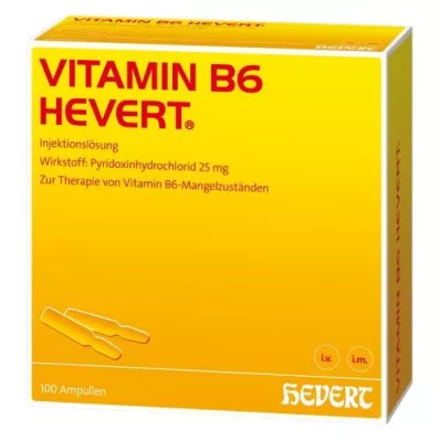 VITAMIN B6 HEVERT Ampullit, 100X2 ml