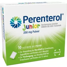 PERENTEROL Junior 250 mg jauhepussi, 10 kpl
