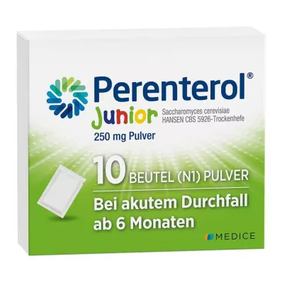 PERENTEROL Junior 250 mg jauhepussi, 10 kpl