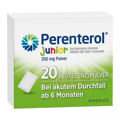 PERENTEROL Junior 250 mg jauhepussi, 20 kpl