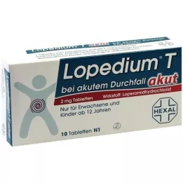 LOPEDIUM T akuutti akuuttia ripulia varten tabletit, 10 kpl