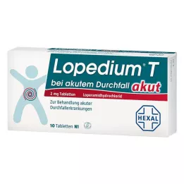 LOPEDIUM T akuutti akuuttia ripulia varten tabletit, 10 kpl