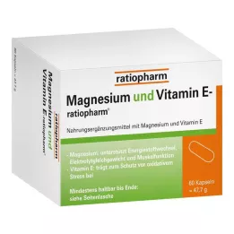 MAGNESIUM UND VITAMIN E-ratiopharm kapselit, 60 kpl