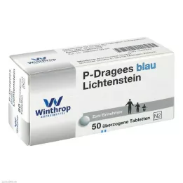 P Dragees sininen, 50 kpl