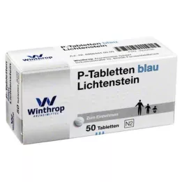 P TABLETTEN sininen 8 mm jako, 50 kpl