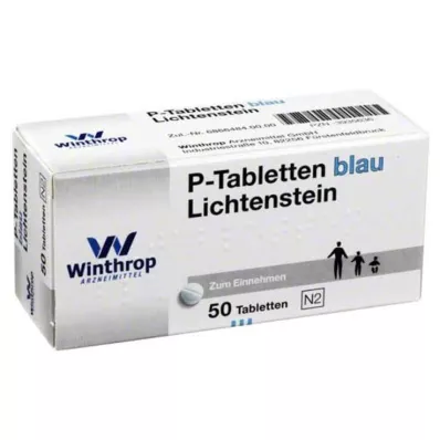 P TABLETTEN sininen 8 mm jako, 50 kpl P TABLETTEN sininen 8 mm jako, 50 kpl
