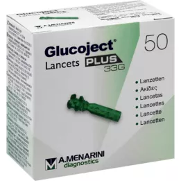GLUCOJECT Lansetit PLUS 33 G, 50 kpl