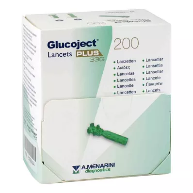 GLUCOJECT Lansetit PLUS 33 G, 200 kpl