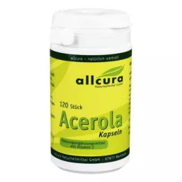 ACEROLA KAPSELN luonnollinen C-vitamiini, 120 kpl