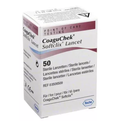 COAGUCHEK Softclix Lansetti, 50 kpl