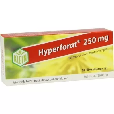 HYPERFORAT 250 mg kalvopäällysteiset tabletit, 30 kpl