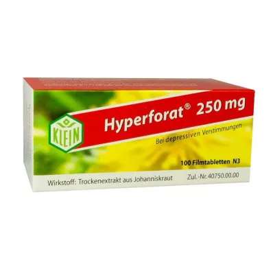 HYPERFORAT 250 mg kalvopäällysteiset tabletit, 100 kpl HYPERFORAT 250 mg kalvopäällysteiset tabletit, 100 kpl