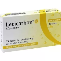 LECICARBON E CO2 Laxans aikuisten peräpuikot, 10 kpl