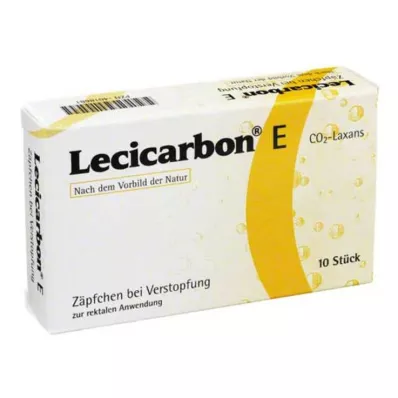LECICARBON E CO2 Laxans aikuisten peräpuikot, 10 kpl LECICARBON E CO2 Laxans aikuisten peräpuikot, 10 kpl