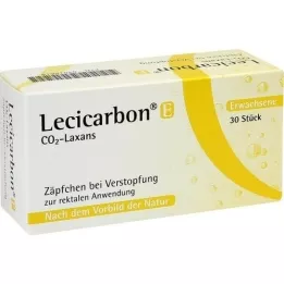 LECICARBON E CO2 Laxans aikuisten peräpuikot, 30 kpl