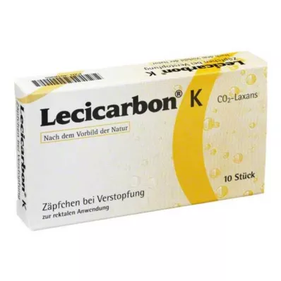 LECICARBON K CO2 Laxans lasten peräpuikot, 10 kpl LECICARBON K CO2 Laxans lasten peräpuikot, 10 kpl