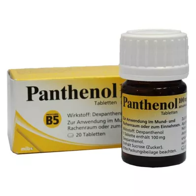 PANTHENOL 100 mg Jenapharm-tabletit, 20 kpl