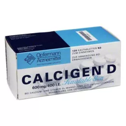 CALCIGEN D 600 mg/400 I.U. purutabletit, 120 kpl