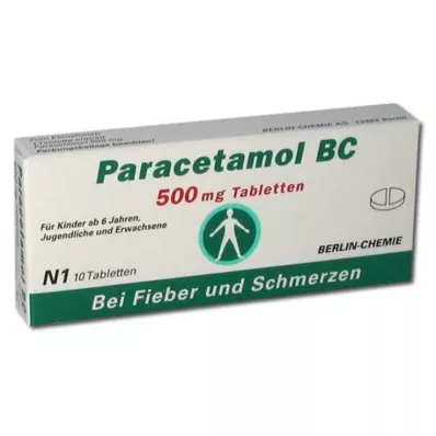 PARACETAMOL BC 500 mg tabletit, 10 kpl