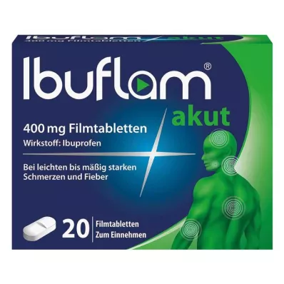IBUFLAM akuutti 400 mg kalvopäällysteiset tabletit, 20 kpl IBUFLAM akuutti 400 mg kalvopäällysteiset tabletit, 20 kpl