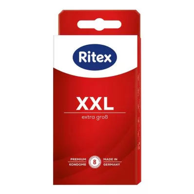 RITEX XXL Kondomit, 8 kpl