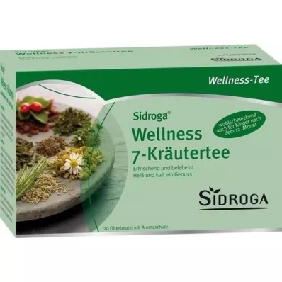 SIDROGA Wellness 7 yrttiteetä suodatinpussi, 20X2.0 g