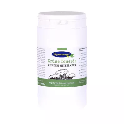 GRÜNE TONERDE Ayursana erittäin hienojakoinen jauhe, 1 kg GRÜNE TONERDE Ayursana erittäin hienojakoinen jauhe, 1 kg