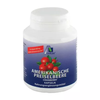 PREISELBEERE American 400 mg kapselit, 100 kpl