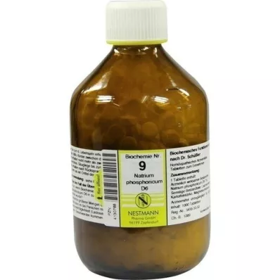 BIOCHEMIE 9 Natrium phosphoricum D 6 tablettia, 1000 kpl